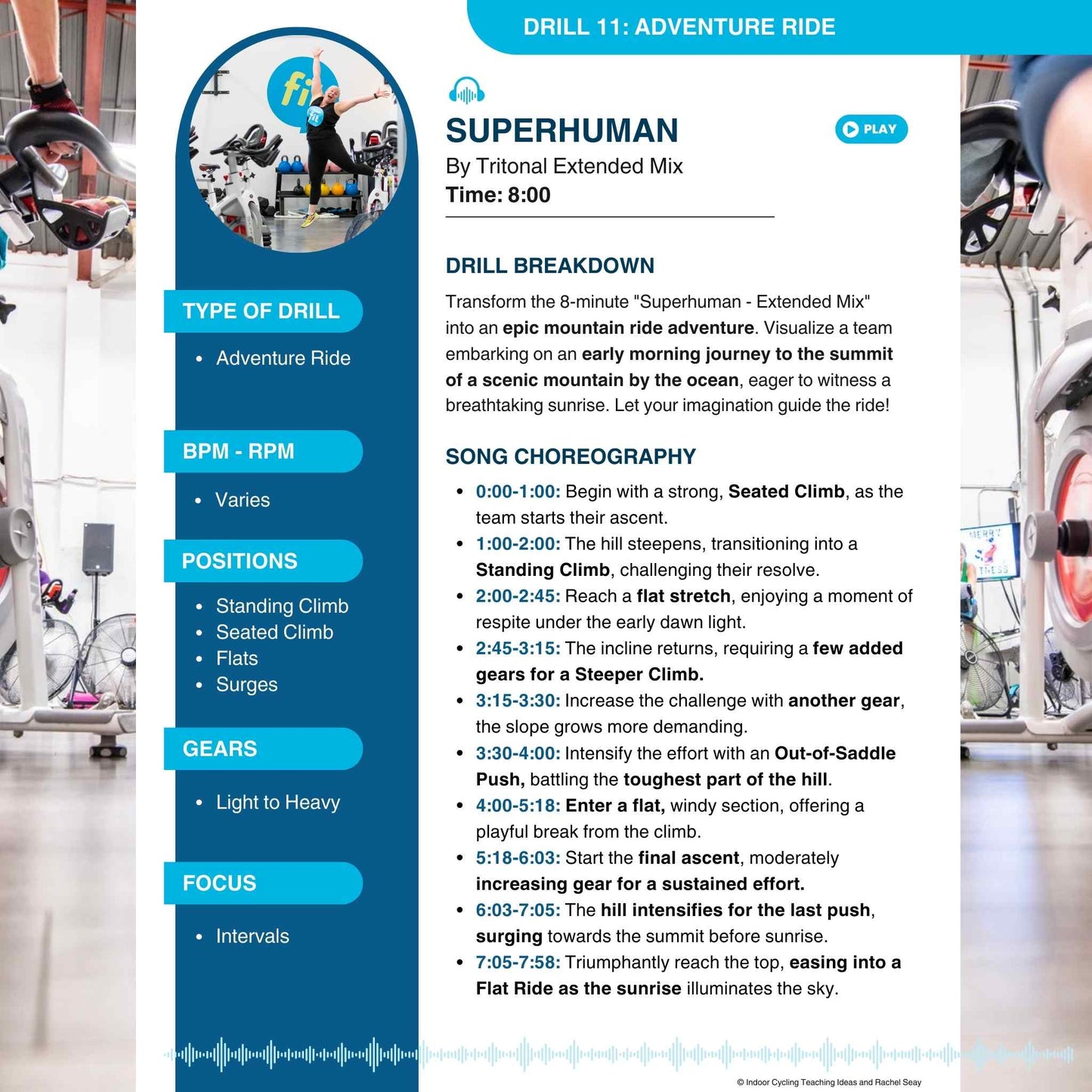 Pump Up Your Ride 9 • 35 Indoor Cycling Drills • Ebook (Released 2022)
