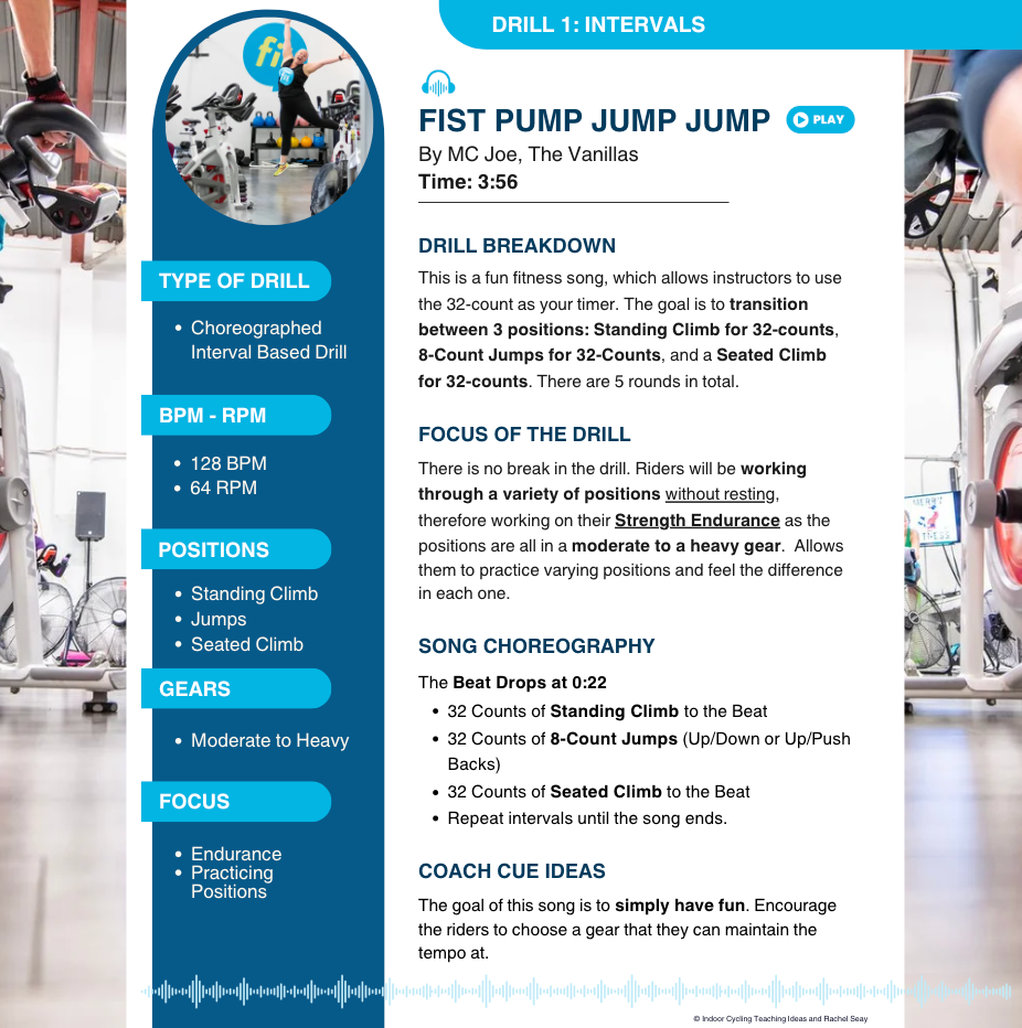 Pump Up Your Ride 9 • 35 Indoor Cycling Drills • Ebook (Released 2022)