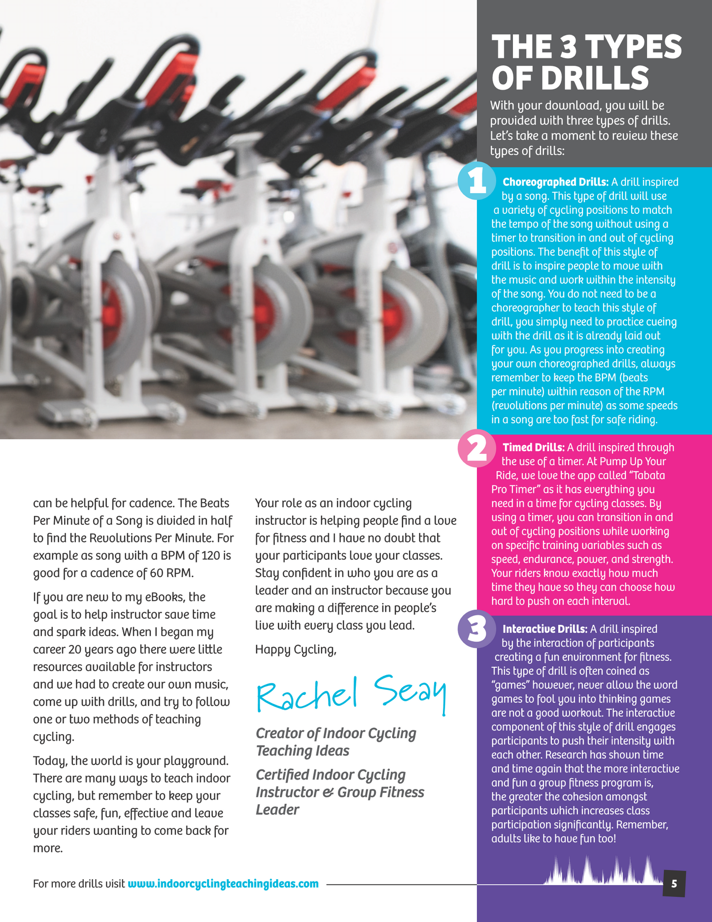 Pump Up Your Ride 5 • 30 Indoor Cycling Drills • Ebook (Released 2019)