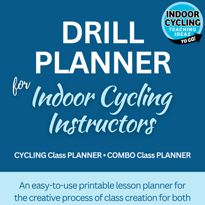 Printable Lesson Planner for Indoor Cycling Instructors Indoor